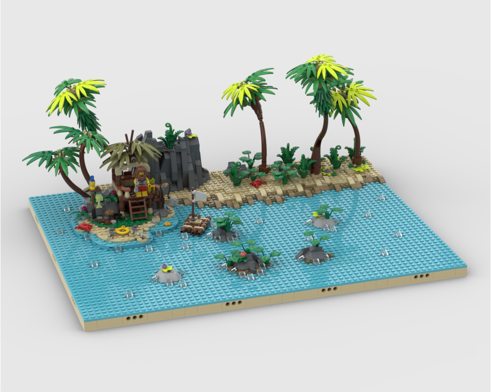 LEGO MOC-211604 Pirates Diorama - Display for set 40566-1 - Ray