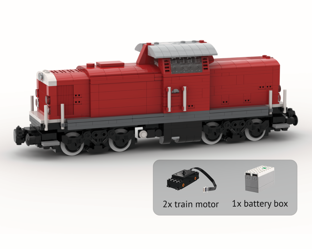 Kit De Construction MOC – DB BR V188 8W (1459 Pièces) – Marque ZITIANYOUBUILD