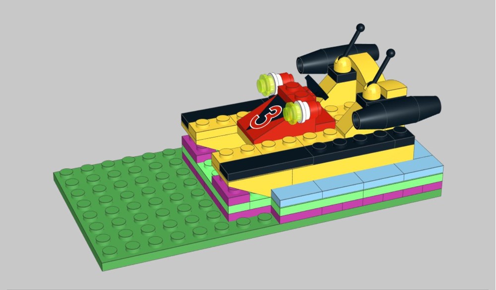LEGO MOC-211815 2883-1 Airboat - Jet Engine conversion by TurboRatRods ...