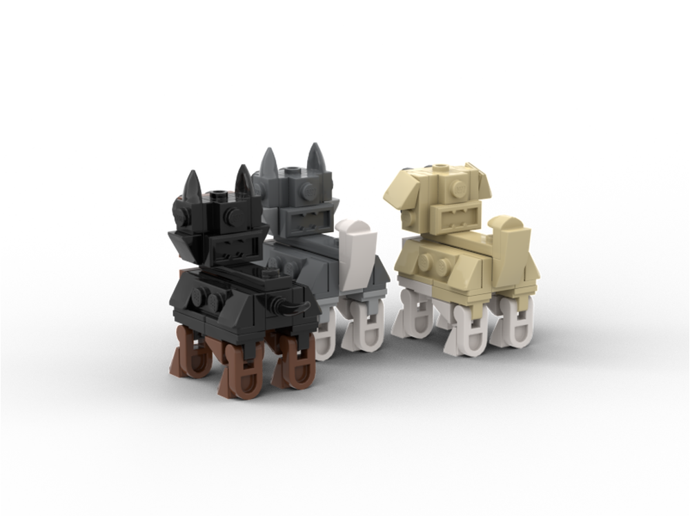LEGO MOC-211929 Small dogs by CuBricks | Rebrickable - Build with LEGO