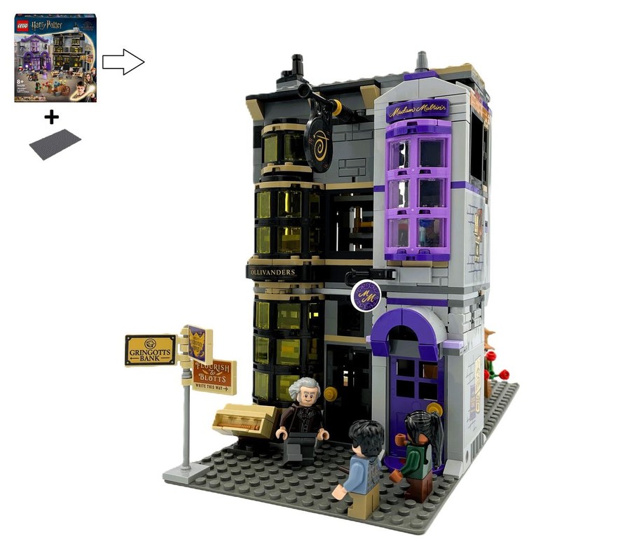 LEGO MOC Ollivanders & Madam Malkin’s Robes stores Modular Alternate ...