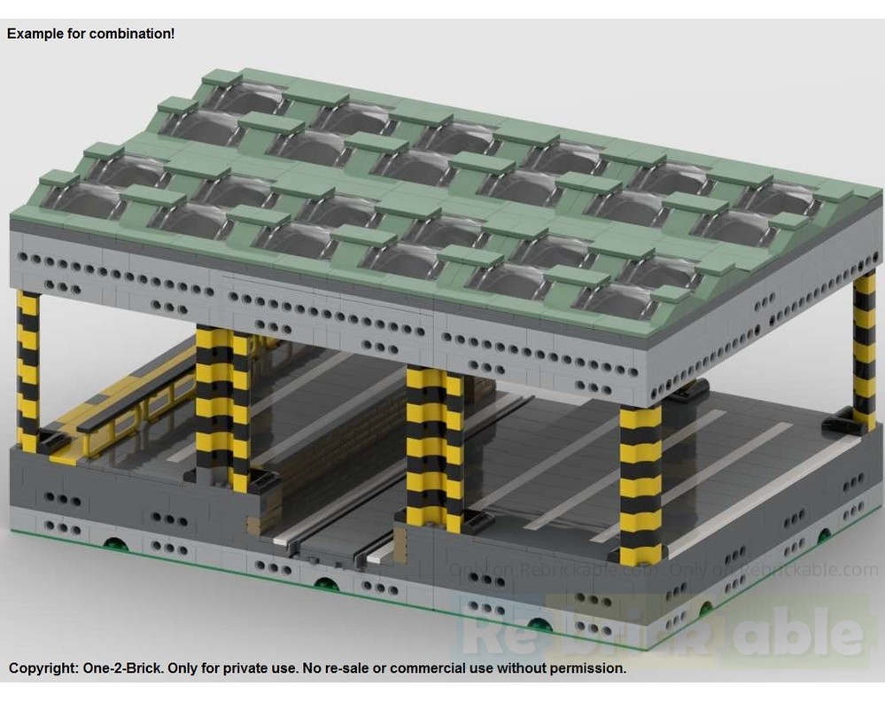 LEGO MOC-211934 V2: Modular Logistics Center - Middle Section by ONE-2 ...