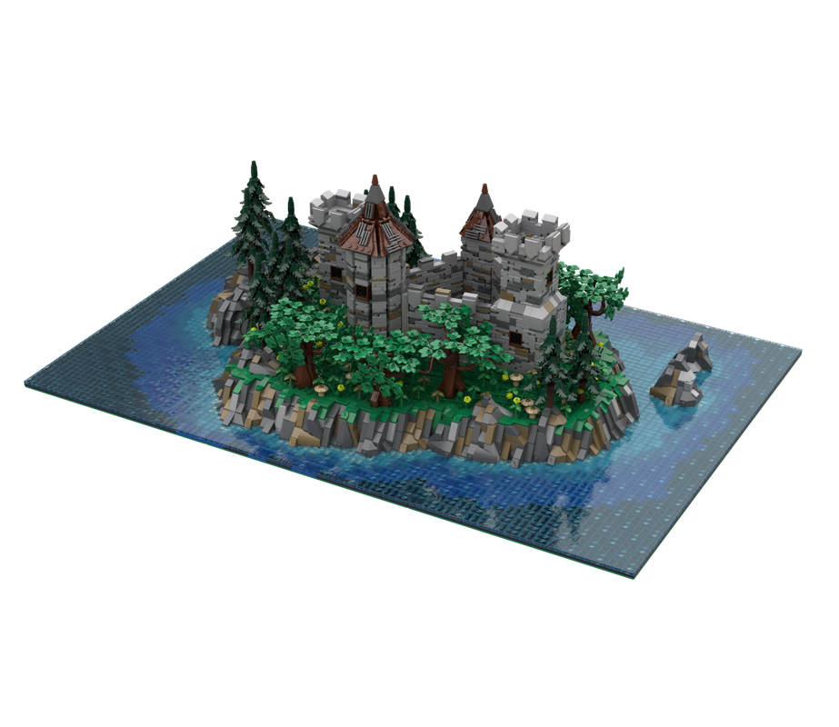 LEGO MOC-212031 Medieval castle island by Cegeha Elbe | Rebrickable ...