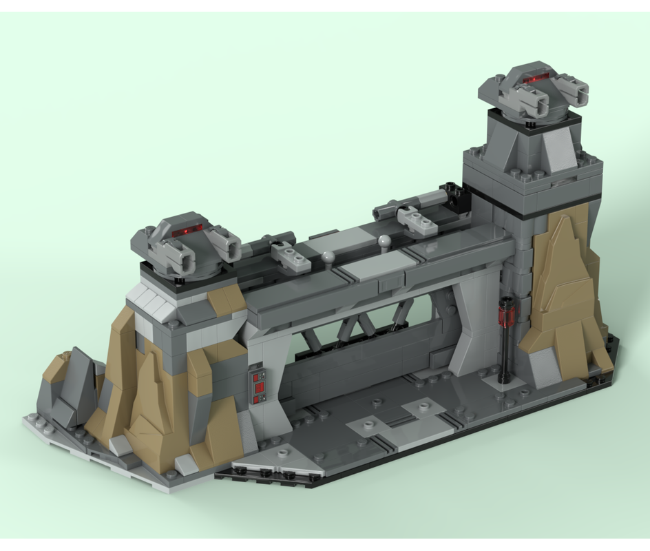 mumu様 LEGO MOC Mandalorian Gate - combination 75386+75373 by GMRSR