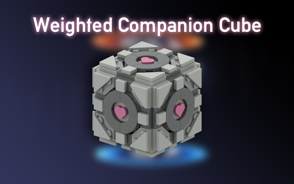 LEGO MOC Weighted Companion Cube by doubtfurious | Rebrickable - Build ...