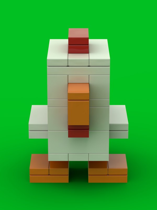 LEGO MOC-212155 Crossy Road Chicken by AntOrman | Rebrickable - Build ...
