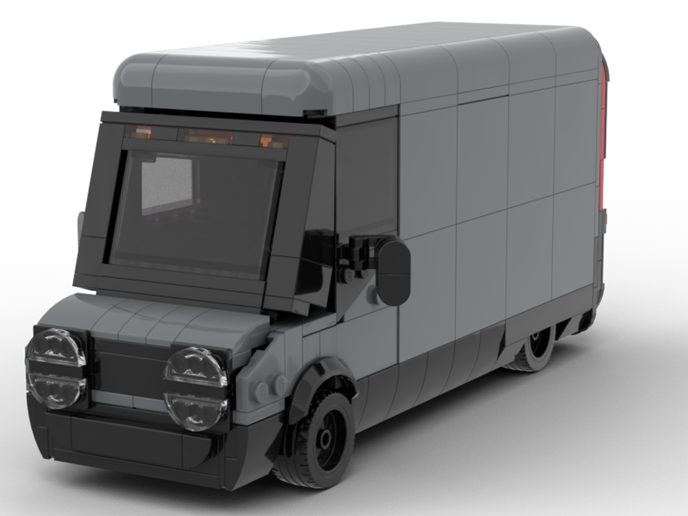 ちょこんページ LEGO MOC Electric Amazon Van by Cave_knight | Rebrickable - Build