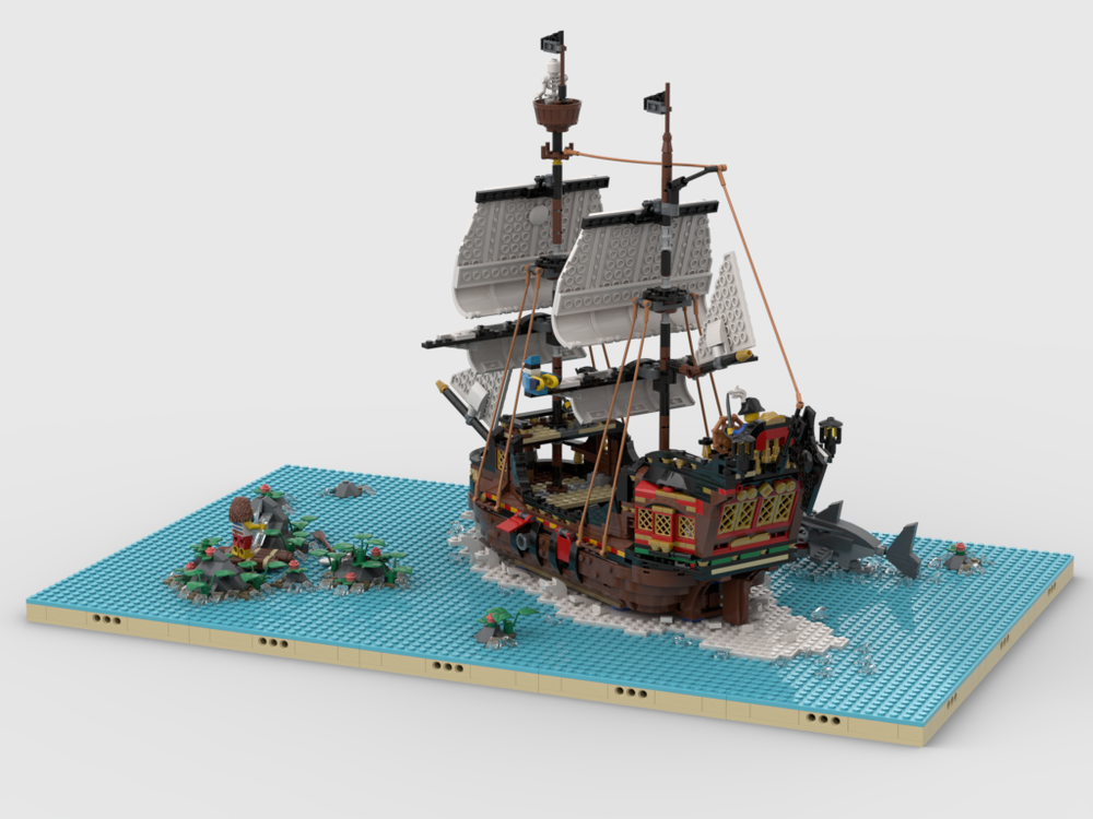 LEGO MOC-212447 Pirates Diorama - Display for set 31109 - Pirate Ship ...