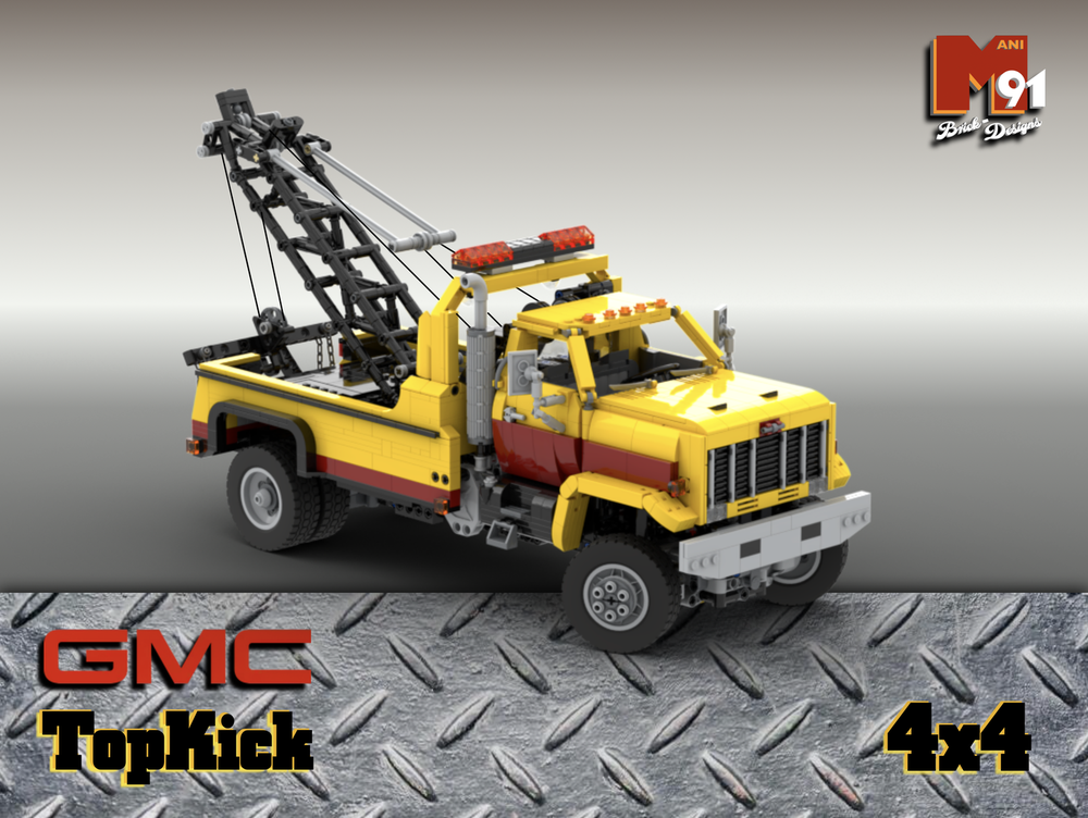 LEGO MOC-212522 80's GMC TopKick Wrecker 4x4 RC by Mani91 | Rebrickable ...