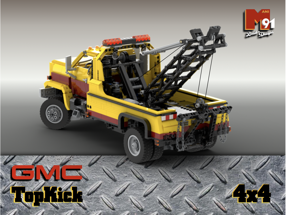 LEGO MOC-212522 80's GMC TopKick Wrecker 4x4 RC by Mani91 | Rebrickable ...