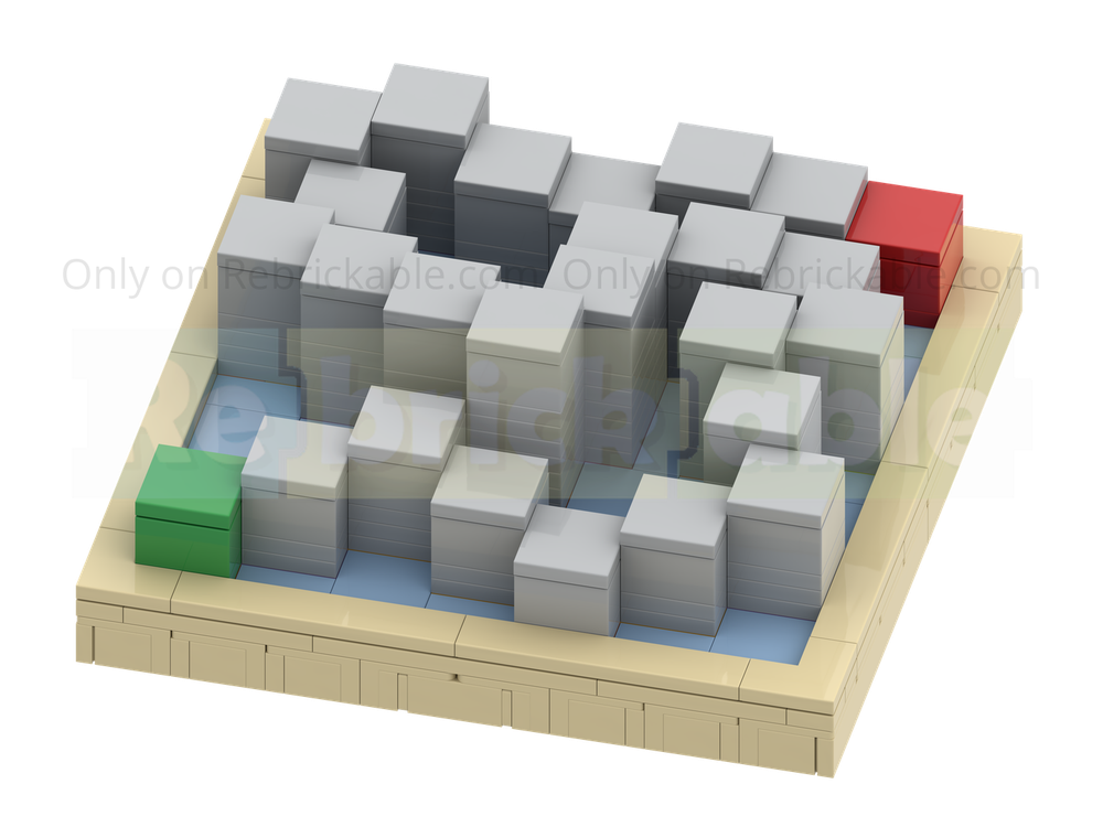 LEGO MOC Treasure Map - Block Path by ZTBricks | Rebrickable - Build ...
