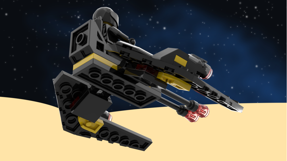 LEGO MOC-212758 Blacktron Crystal Hawk (5619) reimagined by watson.lego ...