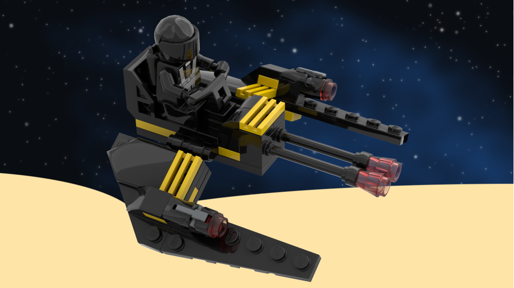 LEGO MOC-212758 Blacktron Crystal Hawk (5619) reimagined by watson.lego ...