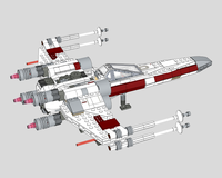 LEGO MOC T-65 X Wing (set 75393 working s-foils modification) by