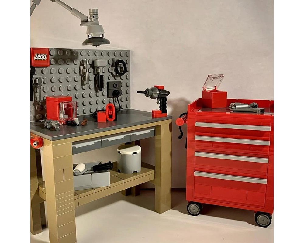 LEGO MOC-213020 Tool Chest and Workbench, by Zachary Steinman by