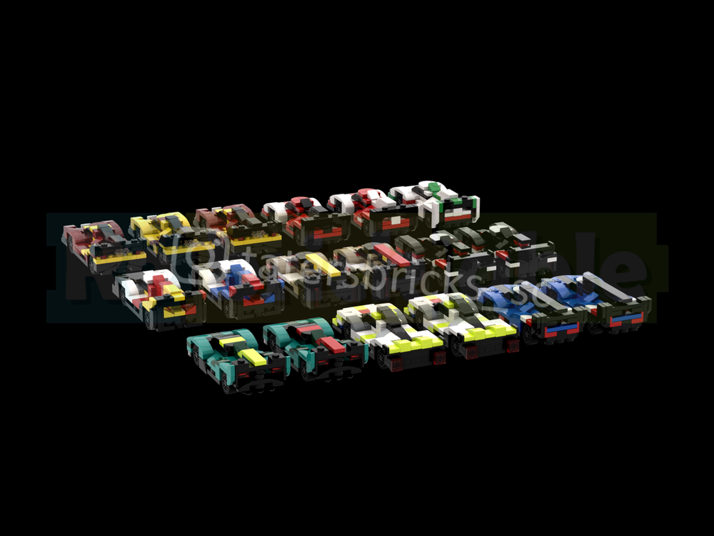 LEGO MOC-213123 2025 WEC Hypercar Grid 5 wide by Taters