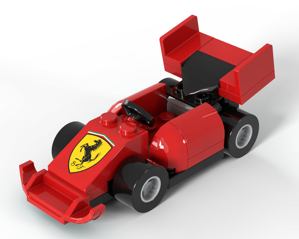 LEGO MOC red F1 car by Stud.ious | Rebrickable - Build with LEGO