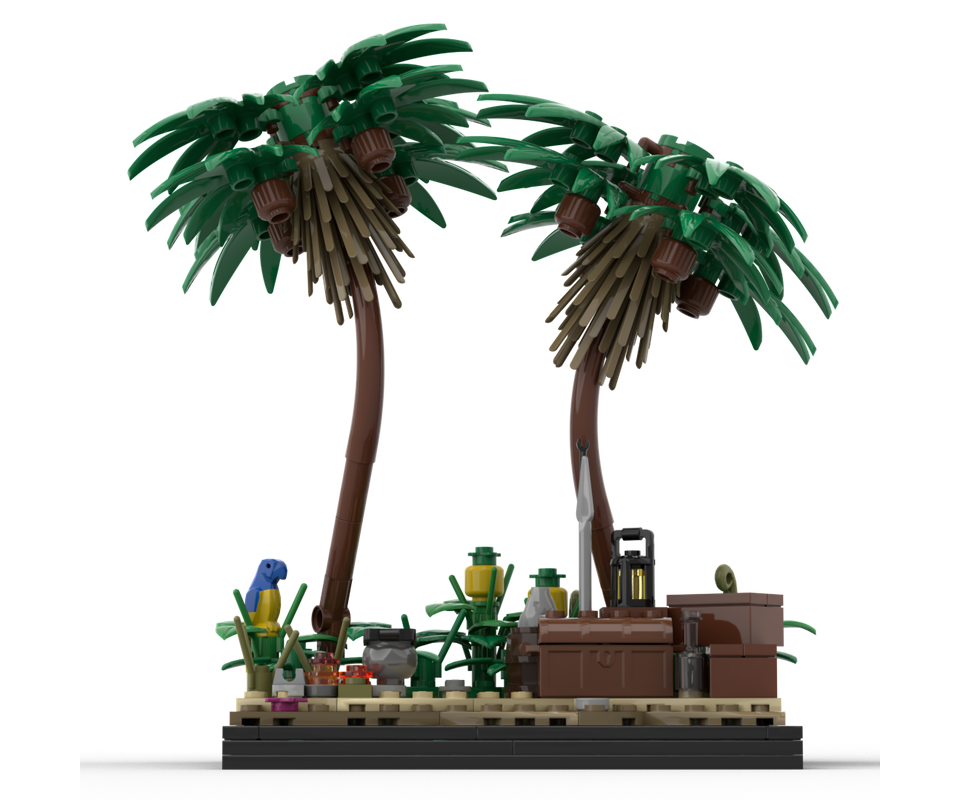 LEGO MOC-213251 A tropical island beach by TundO | Rebrickable - Build ...