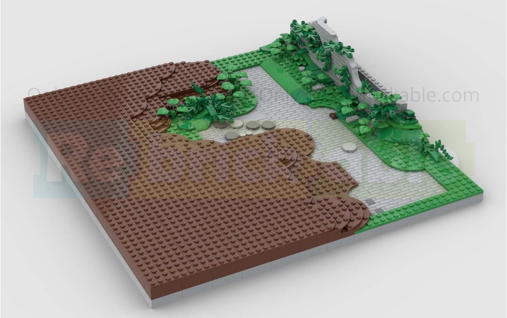 LEGO MOC-213264 Medieval Path and Castle Village Baseplate by ...