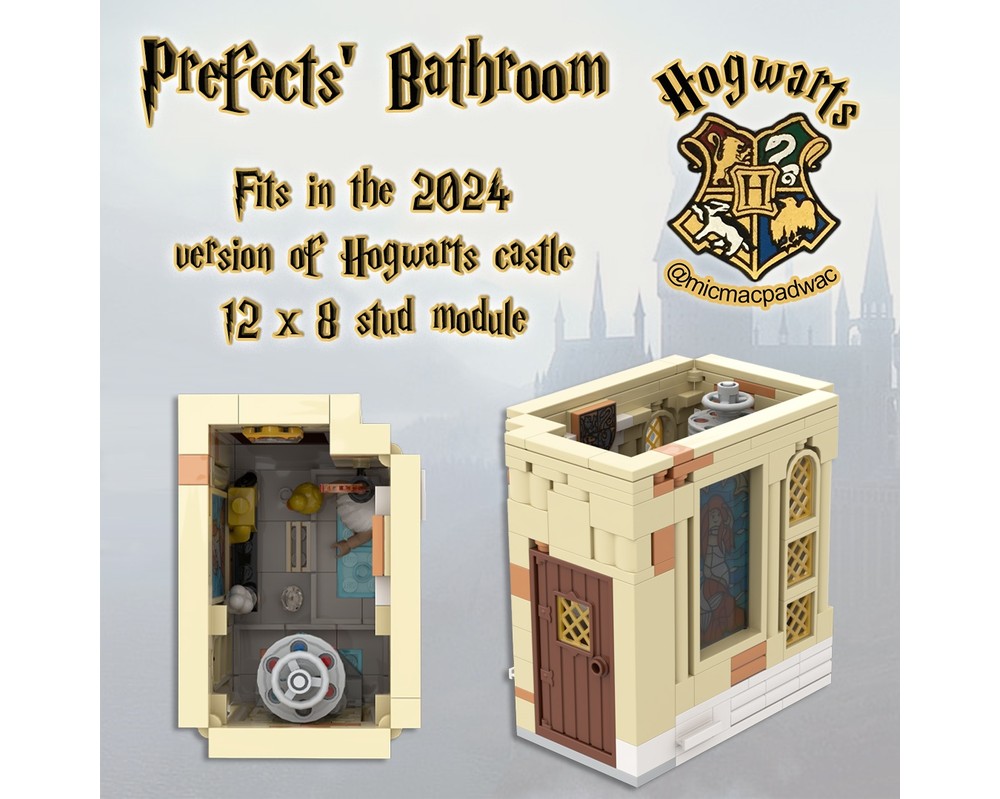 LEGO MOC-213436 Prefects' Bathroom (compatible with 2024 castle