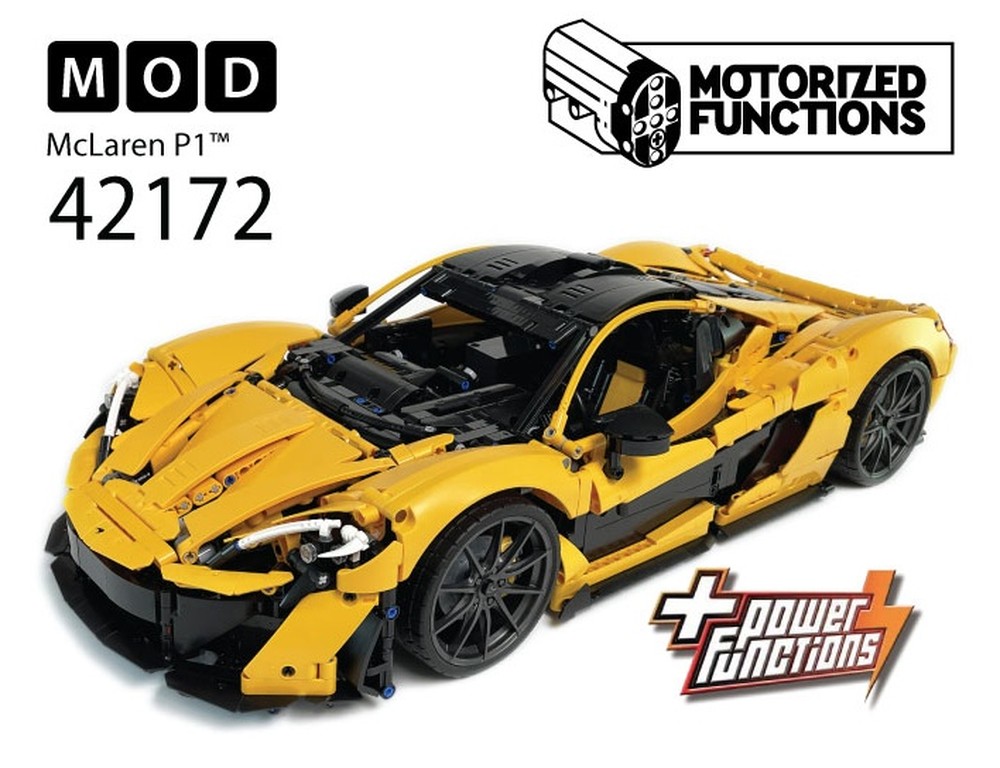 LEGO MOC-213439 42172 McLaren P1 RC MOD for Power Function Motors