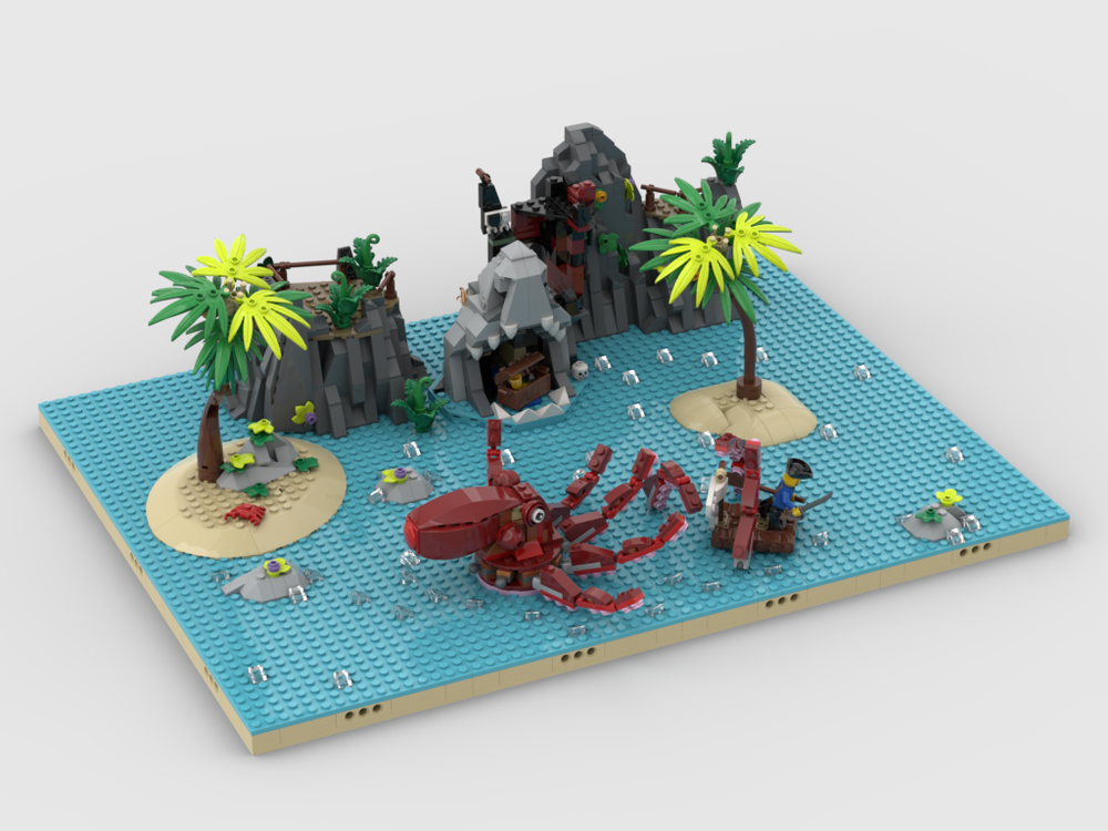 LEGO MOC-213568 Pirates Diorama - Display for set 40597 + 31130 by