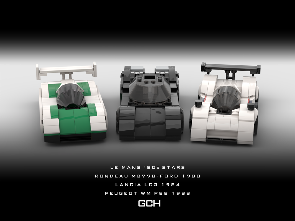 LEGO MOC-213638 LE MANS '80s STARS - Rondeau / Lancia / Peugeot by