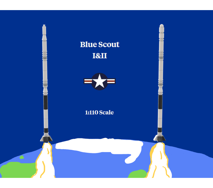 LEGO MOC Blue Scout Rockets I & II 1:110 by OdinoRaptor | Rebrickable ...