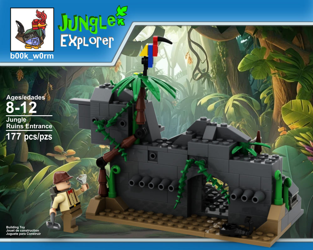 LEGO MOC Jungle ruins explorer by b00k_w0rm | Rebrickable - Build with LEGO