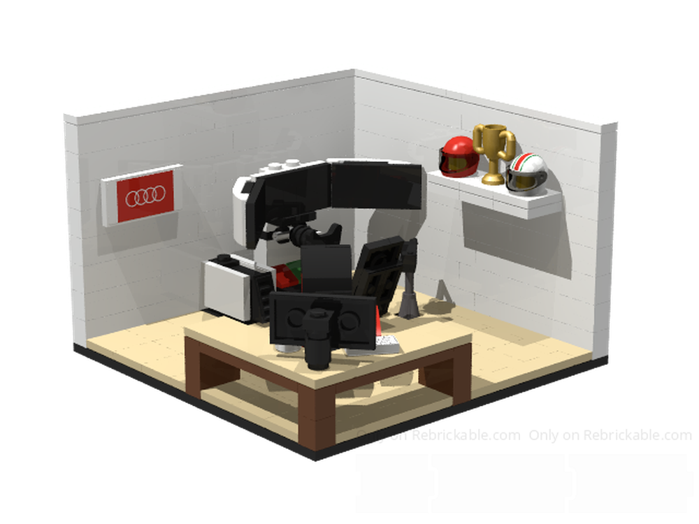 LEGO MOC-214119 Simracing room by Bricksideas | Rebrickable - Build ...