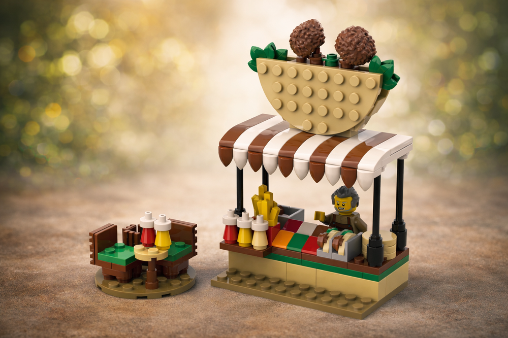 LEGO MOC-214345 Falafel Stand by gabizon | Rebrickable - Build