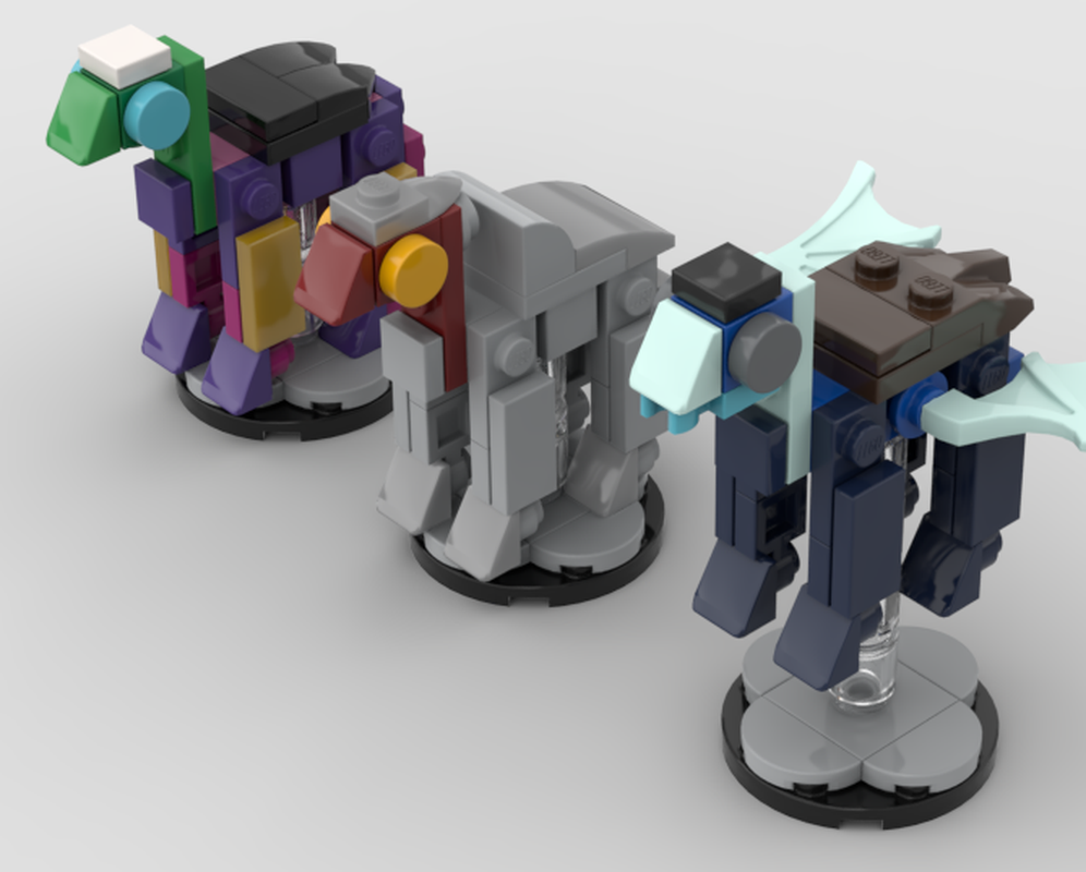 LEGO MOC-214535 Pre-Heresy Primarchs-Traitor, 3rd, 4th, & 8th Primarchs ...