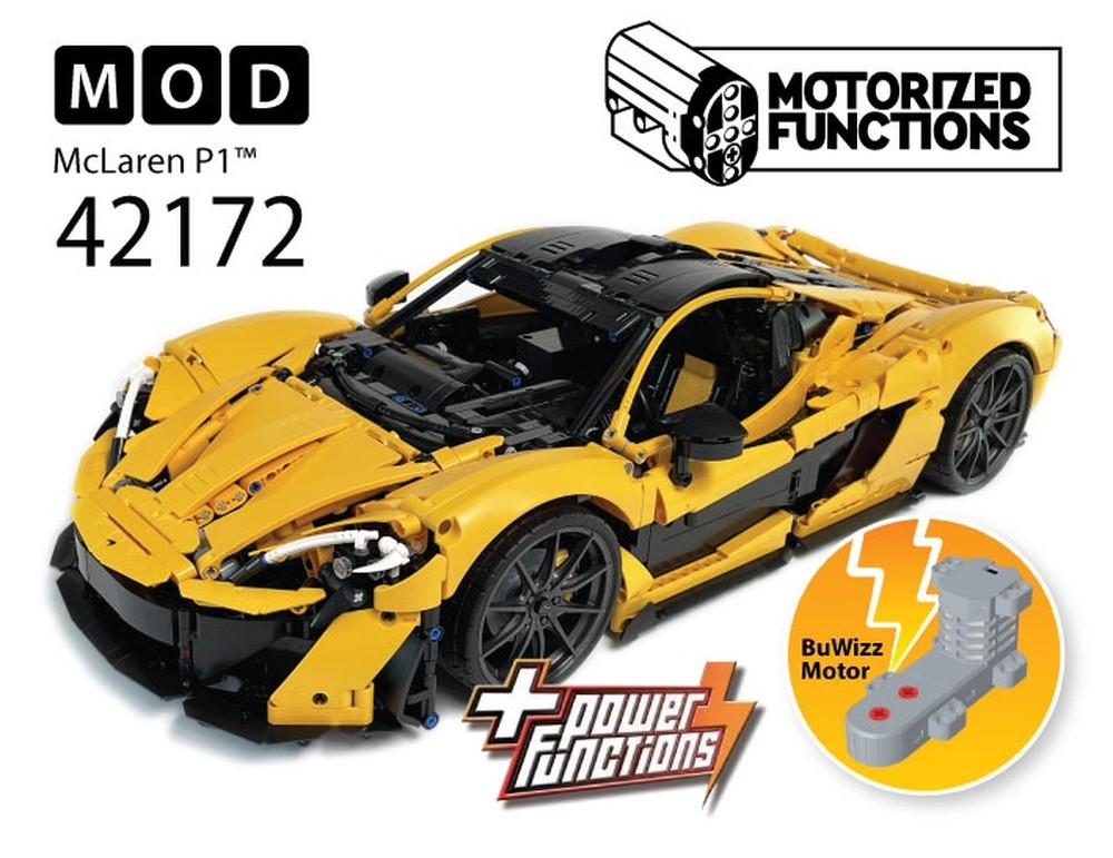 LEGO MOC-214543 42172 McLaren P1 RC MOD for BuWizz Mortors by