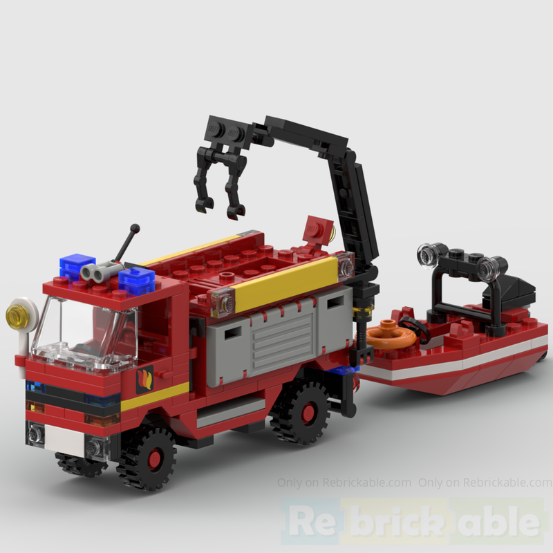 LEGO MOC Water Rescue Truck by lCRASHl | Rebrickable - Build with LEGO