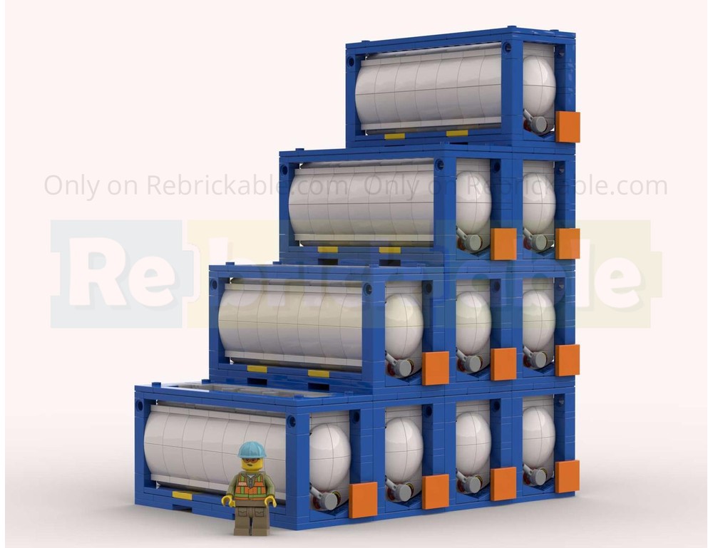 LEGO MOC-214691 20Ft ISO Container Tank by Maskottchen | Rebrickable ...