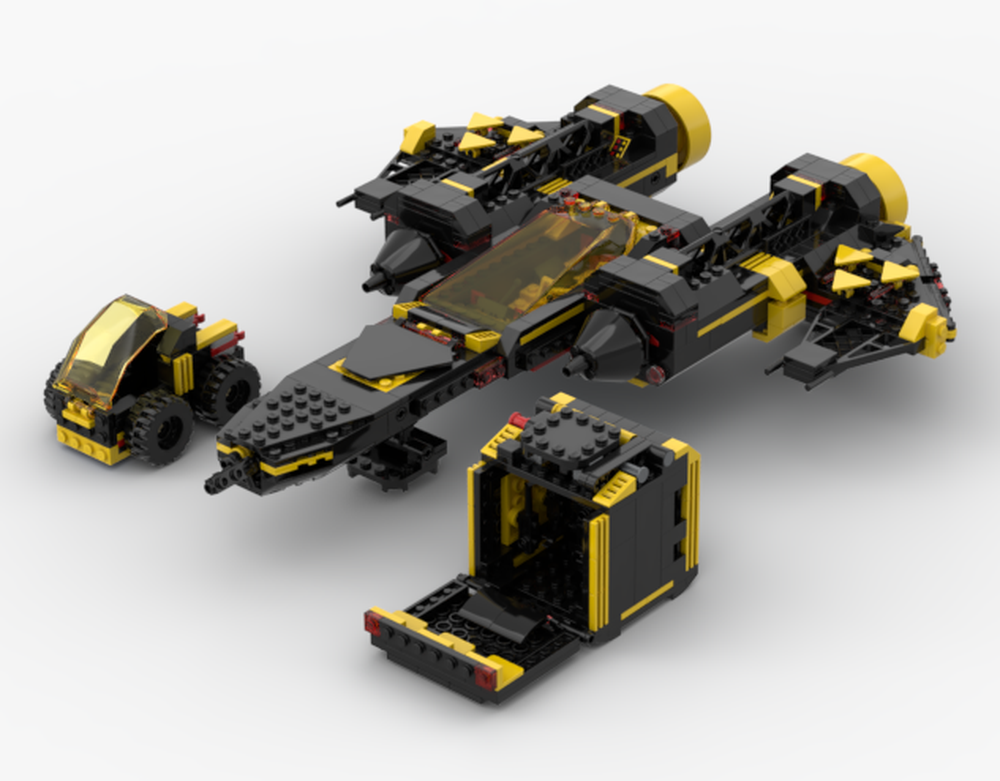 LEGO MOC-214732 Blacktron spaceship A by Corydoras | Rebrickable