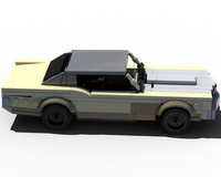 TMO559 1960 monte carloレーシングジオラマ　LLEDO LEGO MOC 1971 Chevy Monte Carlo (from Fast and Furious Tokyo Drift