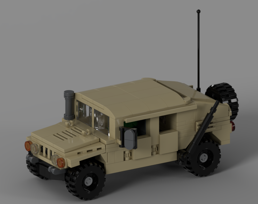 LEGO MOC Minifigure-scale HumVee by Paladin1138 | Rebrickable - Build ...