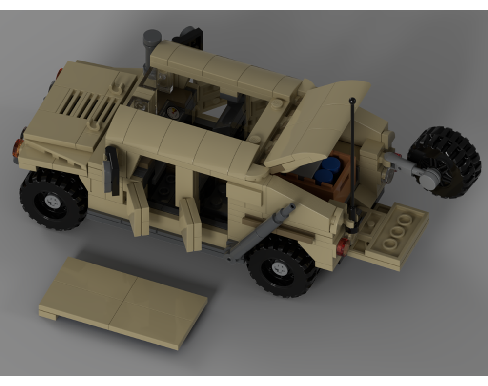 LEGO MOC-214861 Minifigure-scale HumVee by Paladin1138 | Rebrickable ...