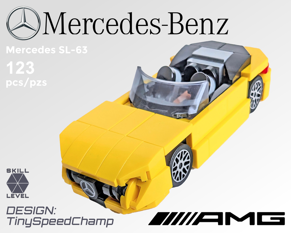 メルカニ子① LEGO MOC-214987 Tiny Mercedes SL-63 by TinySpeedChamp