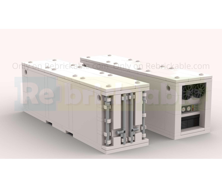 LEGO MOC-214996 10Ft/20Ft/30Ft/40Ft ISO Refrigerated Container Set by ...