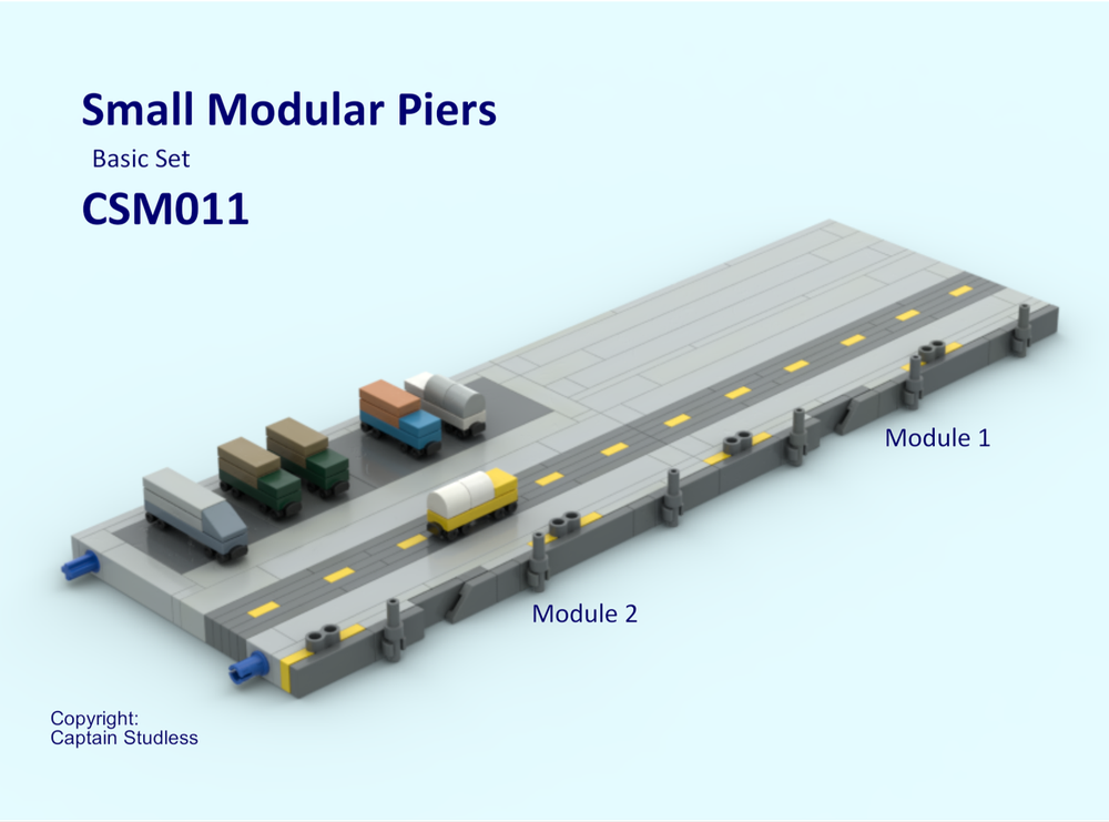 LEGO MOC Small Modular Piers - Basic Set - CSM011 by Captain.Studless ...