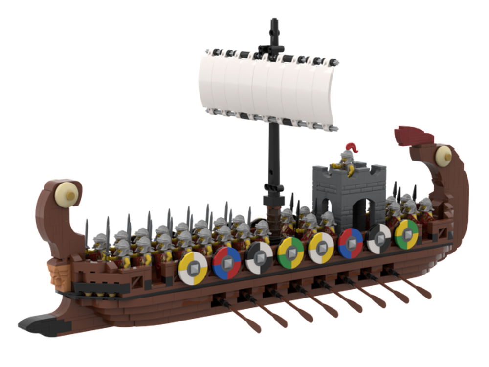 LEGO MOC Roman Galley - Ver.1 (exclude minifigures) by porklegoguy ...