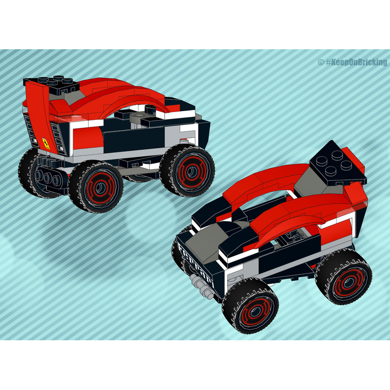LEGO MOC 60443 10 in 1 Formula rebuild cars by Keep On Bricking