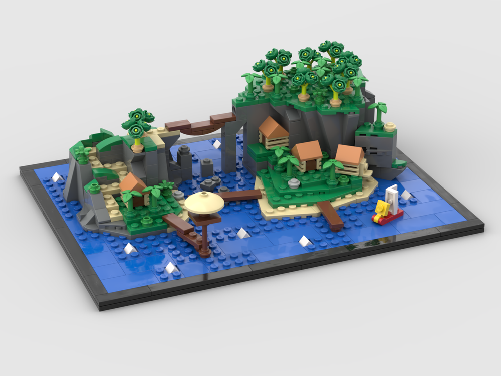 LEGO MOC-215155 Outset Island: The Wind Waker by lukecloudfoot