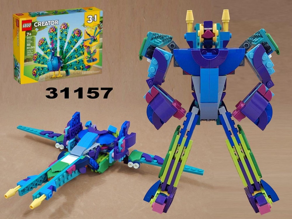 MOC-215293 Transformer Cybertronian Jet /Brainstorm , alternate built of LEGO Creator 31157
