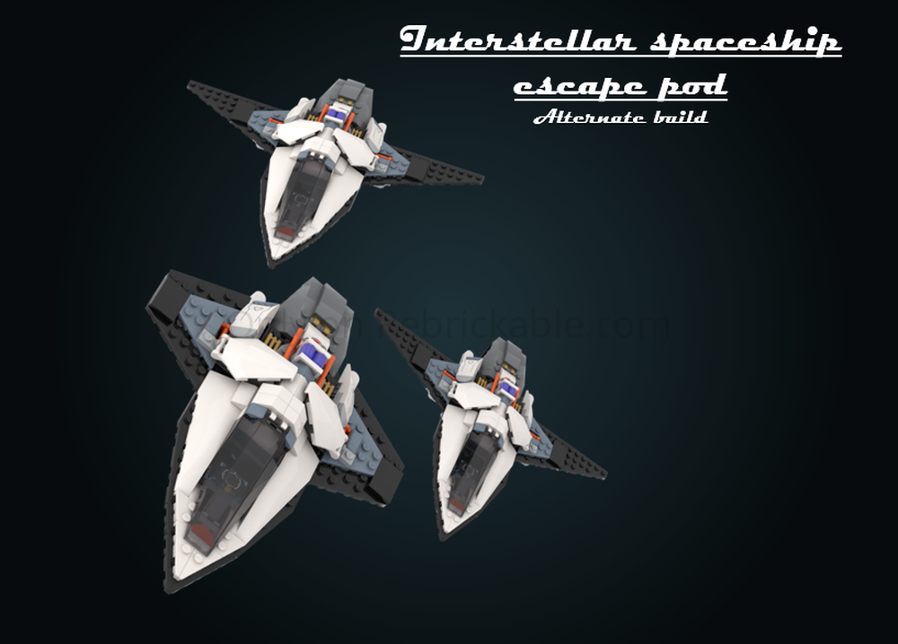 MOC-215617 Interstellar spaceship with escape pod - Alternate build of 60430