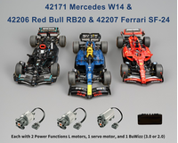 33% Off! Motorized F1 RC Bundle – 42171 Mercedes W14 & 42206 Red Bull RB20 & 42207 SF-24 F1 Car