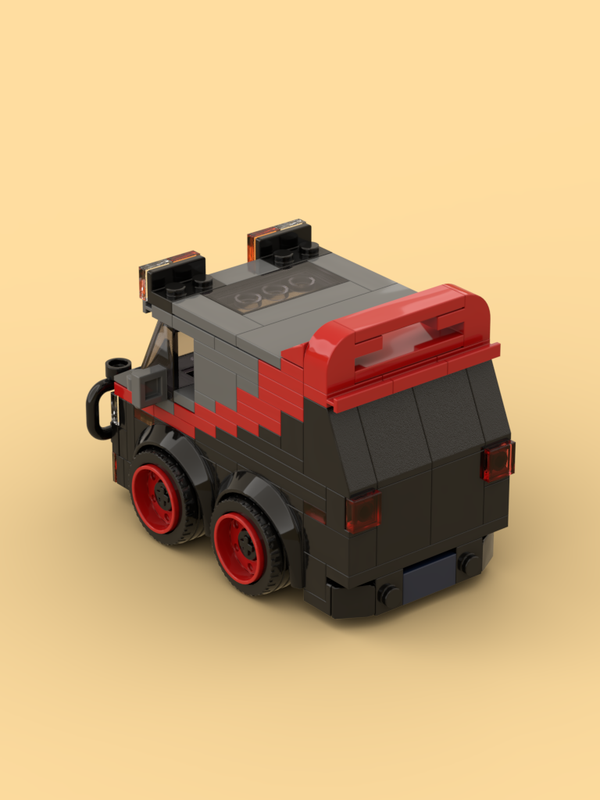 LEGO MOC Chibi A-Team Van by SanyiWang31 | Rebrickable - Build with LEGO