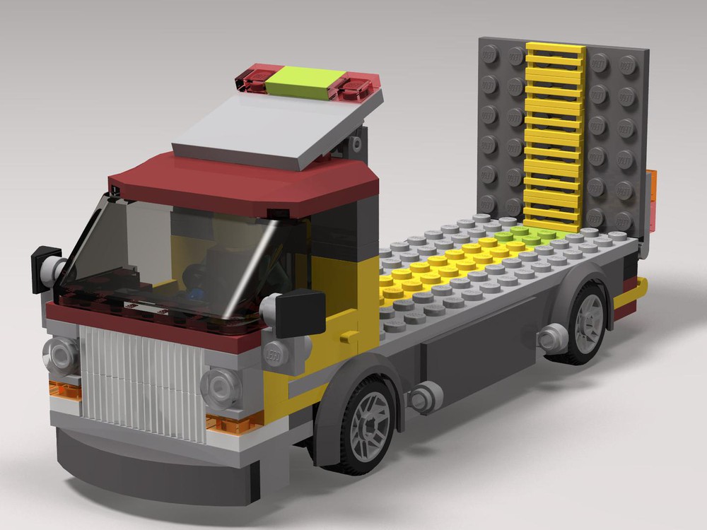 LEGO MOC Flatbed truck by m0nter | Rebrickable - Build with LEGO